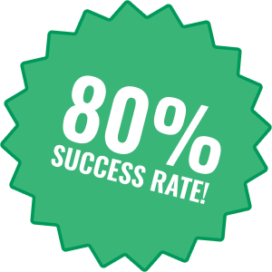 A graphic reading: 95% success rate